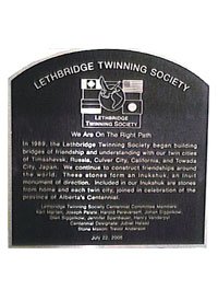 Monument plaque